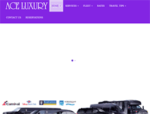 Tablet Screenshot of aceluxury.com